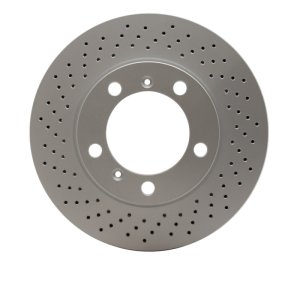 Porsche Boxster Brake Rotor (1) - Left Front - R1 Concepts - GeoSPEC Drilled - `05-`08